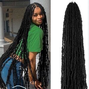 Black Faux Locs Hair Extensions